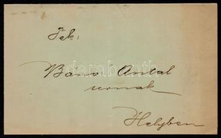 1890 Kecskemét, meghívó a kereskedő ifjúság zártkörű nyári táncvigalmára