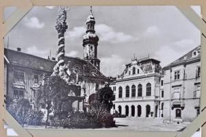 100 db MODERN Soproni városképes lap kis albumban / 100 modern Hungarian town view postcards from So...