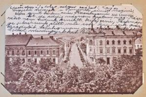 100 db MODERN Soproni városképes lap kis albumban / 100 modern Hungarian town view postcards from So...