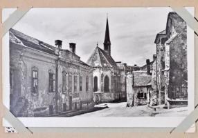 100 db MODERN Soproni városképes lap kis albumban / 100 modern Hungarian town view postcards from So...