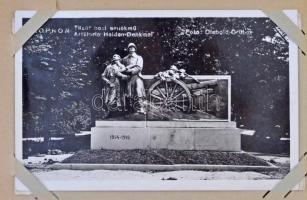 100 db MODERN Soproni városképes lap kis albumban / 100 modern Hungarian town view postcards from So...