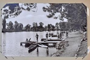 100 db MODERN Soproni városképes lap kis albumban / 100 modern Hungarian town view postcards from So...