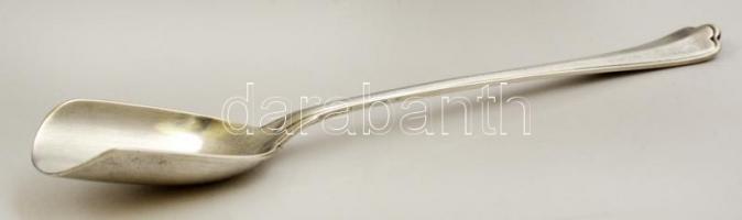 Ezüst(Ag) fűszerkanál, jelzett, h: 13 cm, nettó: 14,2 g