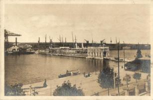 Pola, Ponte e Scolio Olivi / Austro-Hungarian Navy, K.u.K. Kriegsmarine shipyard, bridge, mariners, Uljanik + M. kir. pécsi I./19. népt. erőd munkás csoportparancsnokság