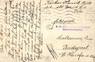 Pola, Ponte e Scolio Olivi / Austro-Hungarian Navy, K.u.K. Kriegsmarine shipyard, bridge, mariners, ...