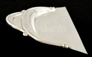 Ezüst(Ag) morzsalapát, jelzett, 19x12,5 cm, nettó: 100 g