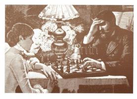 9 db MODERN Vlaamse Schaak-Philatelisten sakk motívumlap / 9 modern Vlaamse Schaak-Philatelisten che...