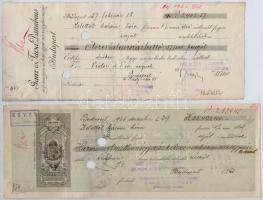 Budapest 1932-1927. 10db-os vegyes váltó tétel, mind kitöltött vagy félig kitöltött, váltóbélyegekke...