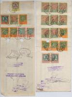 Budapest 1926-1927. 10db-os vegyes váltó tétel, mind kitöltött vagy félig kitöltött, váltóbélyegekke...