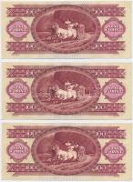 1984. 100Ft (3x) sorszámkövetők T:I-