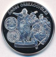 DN "A magyar pénz krónikája - Ónodi országgyűlés" Ag emlékérem tanúsítvánnyal (20g/0.999/38,61mm) T:PP fo., kis patina