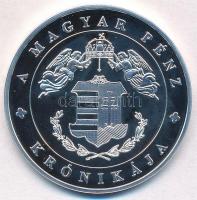 DN "A magyar pénz krónikája - Kiegyezés" Ag emlékérem tanúsítvánnyal (20g/0.999/38,61mm) T...