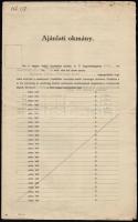 1912-1941 Vegyes papírrégiség (ajánlati okmány, értesítés, tartózkodási bejelentő, személyi lap)