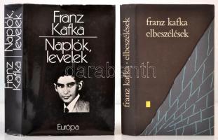 Franz Kafka két könyve: Naplók, levelek. Bp.,1981, Európa. Kiadói egészvászon-kötés, kiadói papír védőborítóban. Elbeszélések. Bp.,1973, Európa. Kiadói egészvászon-kötés, kiadói papír védőborítóban.