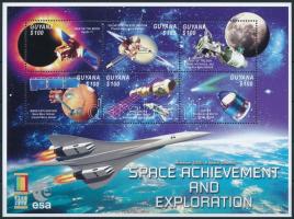 International Stamp Exhibition; Anaheim - Conquering space mini sheet, Nemzetközi bélyegkiállítás; Anaheim - A világűr meghódítása kisív