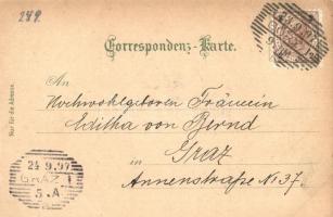 1897 (Vorläufer!) Ehrenhausen, Georgi Schloss, Mausoleum / castle, mausoleum. Karl Schwidernoch, Art...