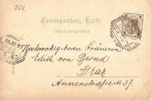 1897 (Vorläufer!) Gorizia, Görz, Gorica; Schloss, Hauptplatz / Castello, Piazza Grande / castle, mai...