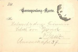 1897 (Vorläufer!) Graz XI. Mariatrost, J. Petrenitsch's Gemischtwarenhandlung, Station der Elek...