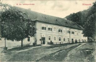 Rónaszék, Costiui (Máramaros); M. kir. sóbánya hivatal / salt mine office (EK)