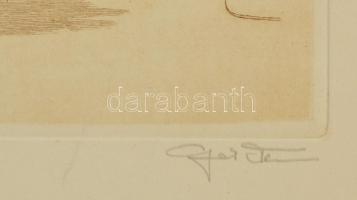 Gál Ferenc (?-?): Pénzjegynyomda. Rézkarc, papír, jelzett, 30×21 cm