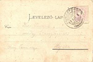 1899 Rajecfürdő, Rajecké Teplice; A kurucok útja / Der Kurutzen Weg / The road of the Kuruc. litho (...