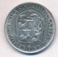 Csehszlovákia 1965. 10K Ag "Husz János" T:2 Czechoslovakia 1965. 50 Korun Ag "550th A...