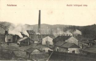 Felsőderna, Derna; Aszfalt feldolgozó telep / Asphalt processing plant, factory