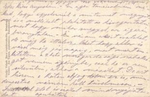 Likavka (Rózsahegy, Ruzomberok); Likavai vár, katonák csoportképe a hegyen. Valuch János kiadása / c...