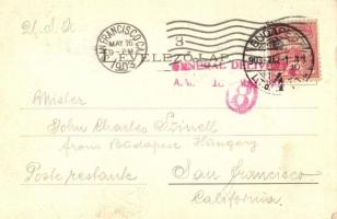 Budapest V. Grand Hotel Hungaria Nagyszálloda, kávéház belső. Klösz György