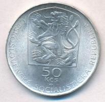 Csehszlovákia 1973. 50K Ag "Jano Jesensky születésének 100. évfordulója" T:1-
Czechoslova...