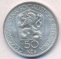 Csehszlovákia 1978. 50K Ag "650 éves a Körmöcbányai Éremverde" T:1- 
Czechoslovakia 1978....
