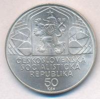 Csehszlovákia 1979. 50K Ag "A 9. Kongresszus 30. évfordulója" T:1- 
Czechoslovakia 1979. ...