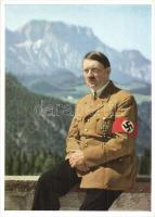 Reichskanzler Adolf Hitler am Obersalzberg. Vitacolor 6329.