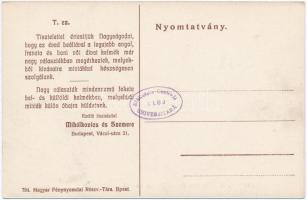 Budapest V. Bodó Gusztáv (utódai Mihálkovics és Szemere) Női divatkelmék üzlete az arany golyóhoz. H...