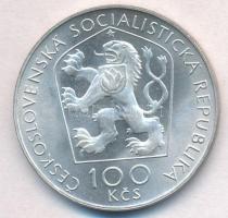 Csehszlovákia 1976. 100K Ag "Janko Kral" T:1- 
Czechoslovakia 1976. 100 Korun Ag "De...