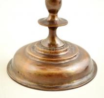 Muharos Lajos (1941- ): Ötágú gyertyatartó, bronz és zománc, jelzés nélkül, m:21 cm, d:19 cm