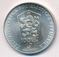 Csehszlovákia 1988. 100K Ag "Marin Benka születésének 100. évfordulója" T:1- 
Czechoslova...