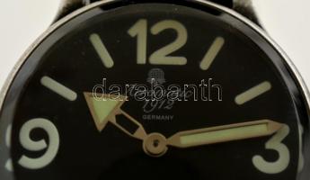 Aeronautic 1912 márkájú pilótaóra. Nagyméretű óratest. Elemmel, működő állapotban / Pilots watch d: ...