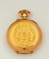 14 K arany női zsebóra, működő, szép állapotban / 14 C gold women's watch in nice condition gr:...