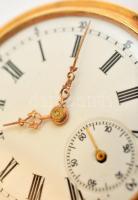 14 K arany női zsebóra, működő, szép állapotban / 14 C gold women's watch in nice condition gr:...