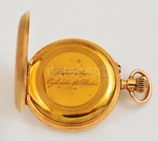 14 K arany női zsebóra, működő, szép állapotban / 14 C gold women's watch in nice condition gr:...