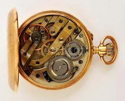 14 K arany női zsebóra, működő, szép állapotban / 14 C gold women's watch in nice condition gr:...