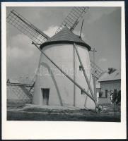 cca 1972 Szélmalom, 1 db vintage negatív és hozzá nézőkép, Dezső Pál (?-?) kecskeméti fotóművész hagyatékából, 6x6 cm / windmill