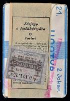 cca 1946 2 db bontatlan pakli Piatnik kávéházi póker kártya eredeti dobozában, kártyailletékkel. / O...