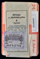 cca 1946 2 db bontatlan pakli Piatnik kávéházi póker kártya eredeti dobozában, kártyailletékkel. / O...