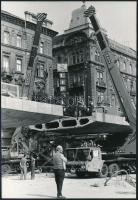 cca 1974 Budapest, Marx tér és Baross tér, 3 db vintage fotó, 13x9 cm és 24x18 cm között