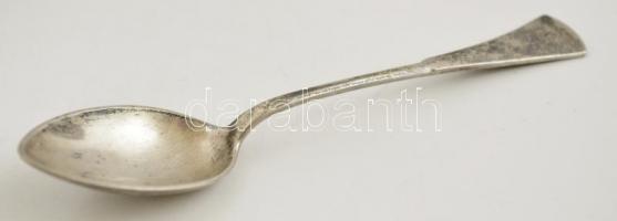 Kétszer 6 db mokkás kanál, két készletben, két dobozban. Jelzettek. Össz br: 118 g. / 12 silver coff...