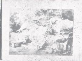 Zichy Mihály ismert és kevésbé ismert, erotikus rajzairól készült másolatok, 31 db fekete-fehér diap...