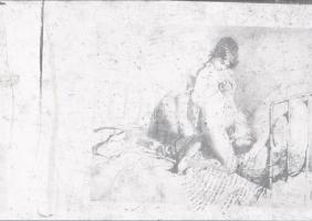 Zichy Mihály ismert és kevésbé ismert, erotikus rajzairól készült másolatok, 31 db fekete-fehér diap...