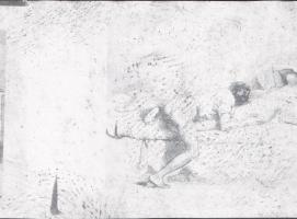 Zichy Mihály ismert és kevésbé ismert, erotikus rajzairól készült másolatok, 31 db fekete-fehér diap...